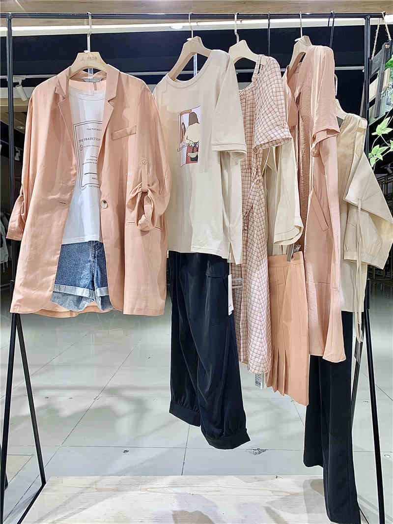 【她图】2021夏当季新款连衣裙品牌折扣女装货源尾货批发